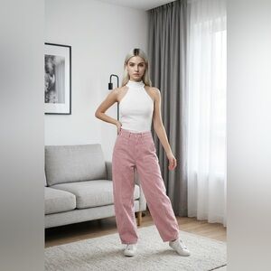 New Universal Thread Pink Easy Barrel Leg Jeans 8 NWT